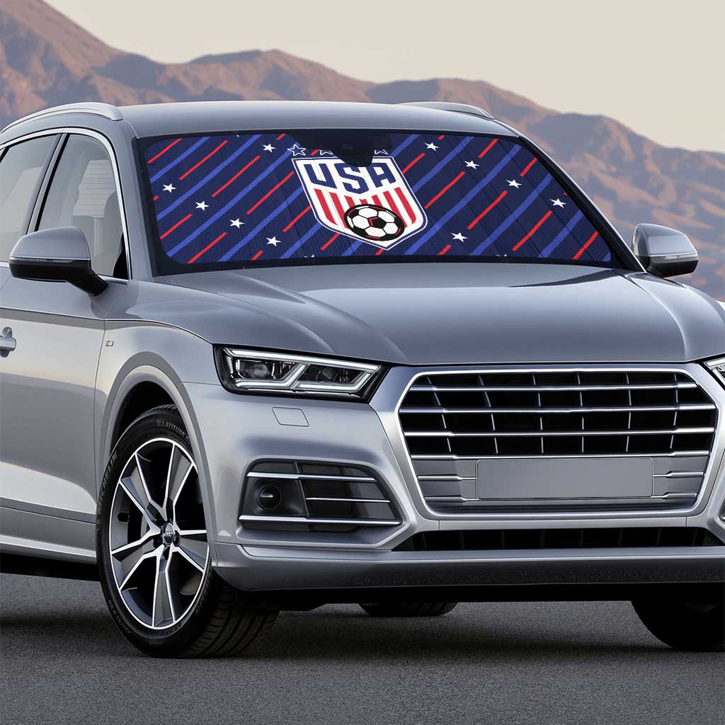 Soccer USA 2026 Auto Sun Shade Stronger Together We Are One Nation - Wonder Print Shop