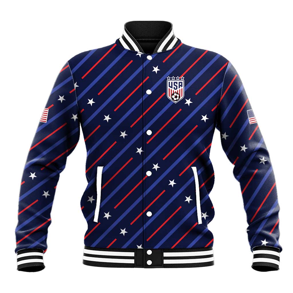 Custom Soccer USA 2026 Baseball Jacket Stronger Together We Are One Nation - Wonder Print Shop