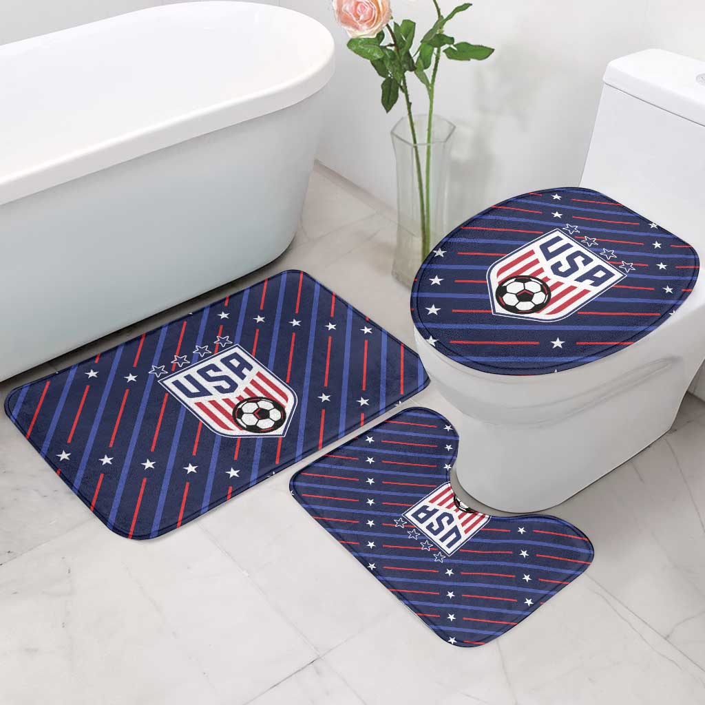 Soccer USA 2026 Bathroom Set Stronger Together We Are One Nation - Wonder Print Shop