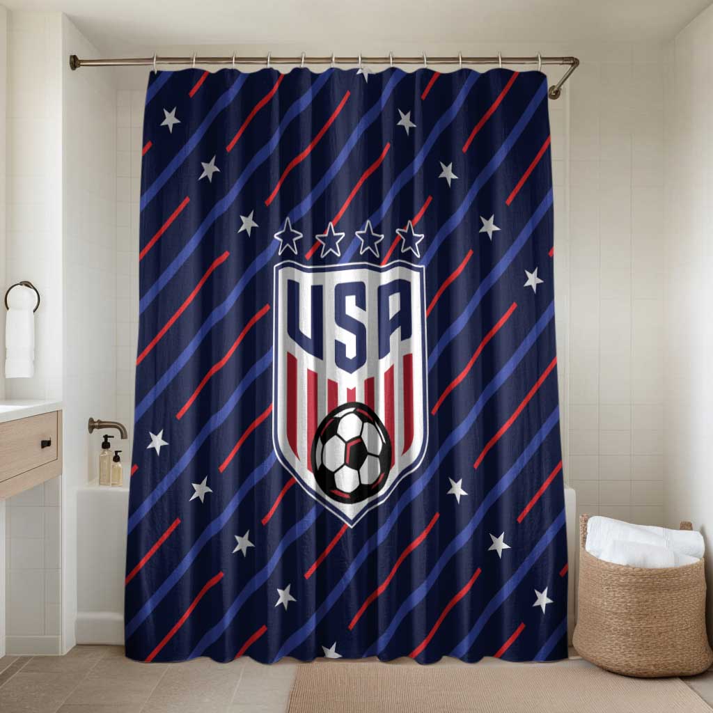 Soccer USA 2026 Bathroom Set Stronger Together We Are One Nation - Wonder Print Shop