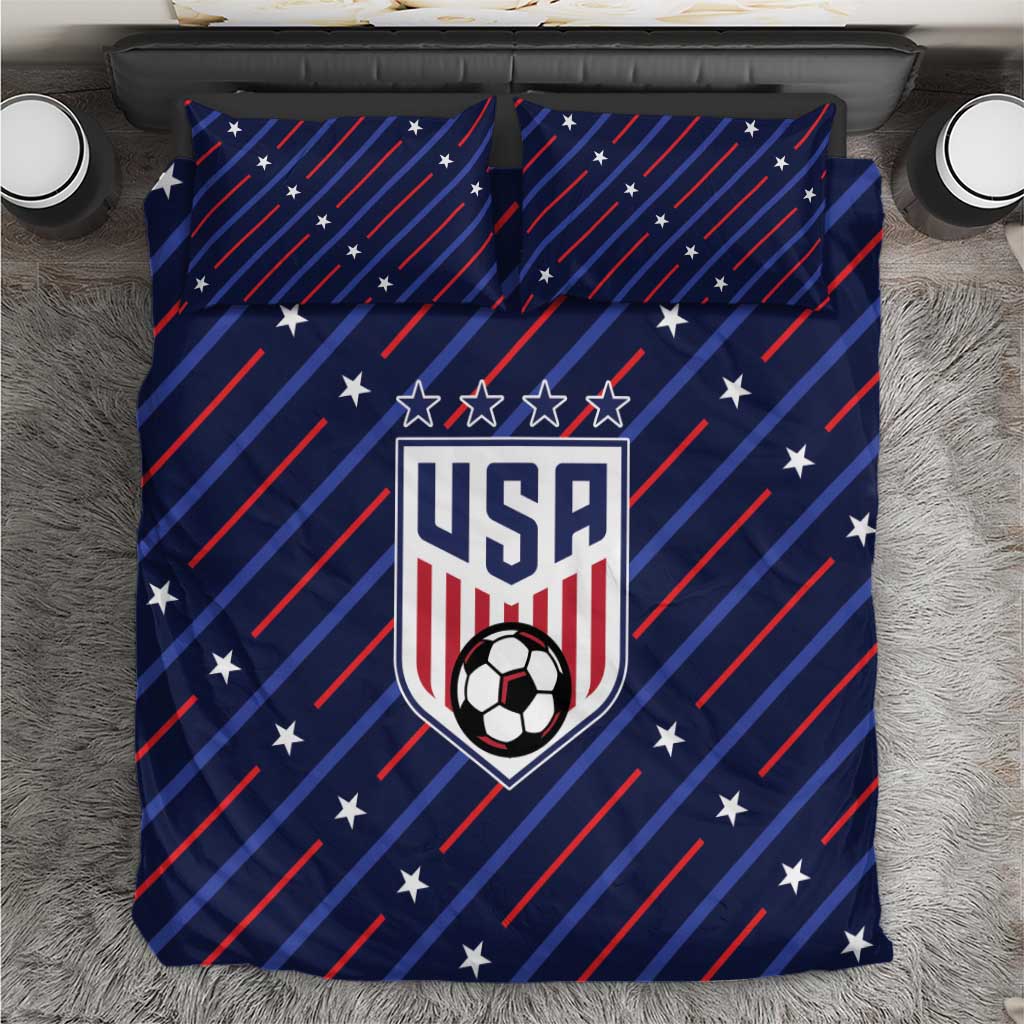 Soccer USA 2026 Bedding Set Stronger Together We Are One Nation - Wonder Print Shop