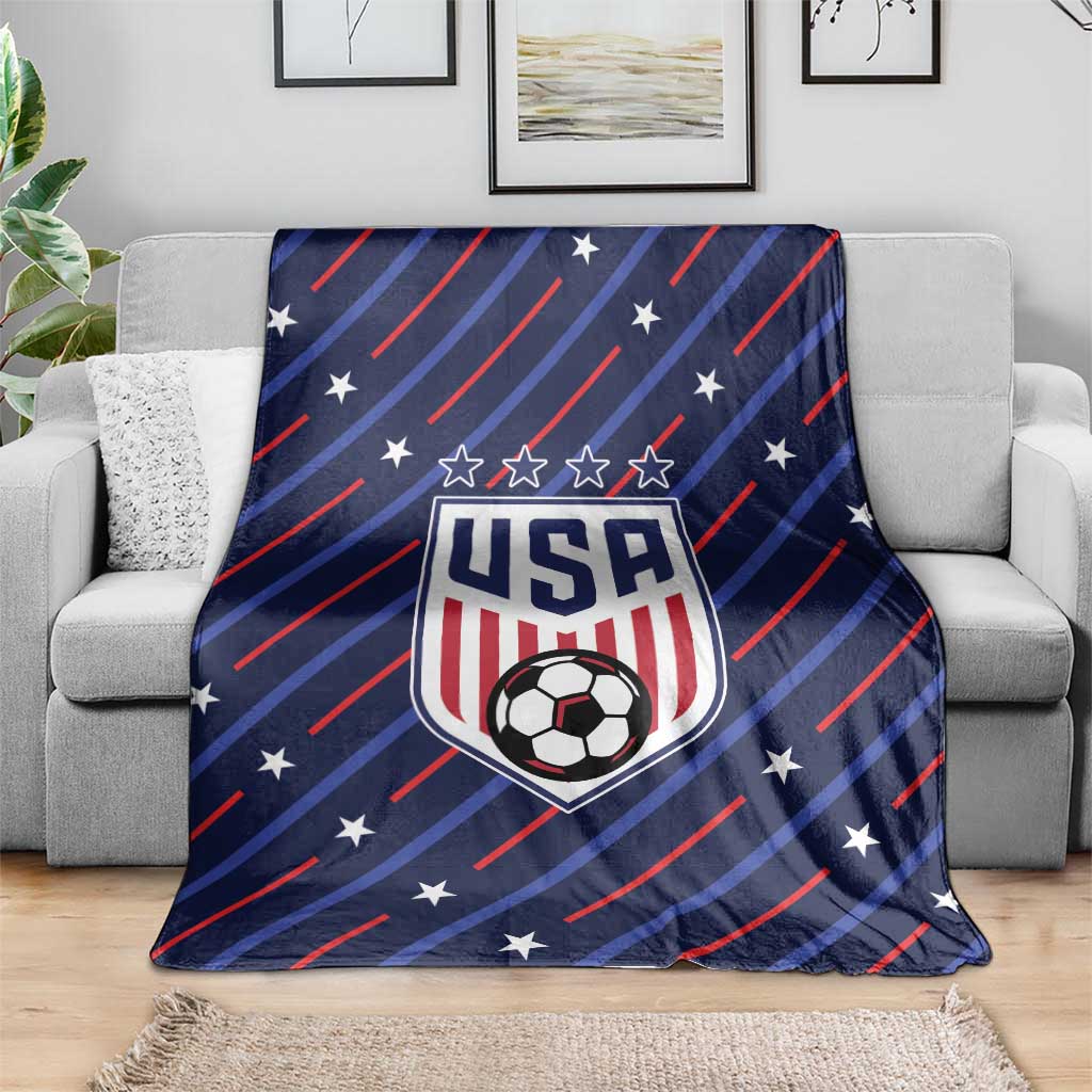 Soccer USA 2026 Blanket Stronger Together We Are One Nation - Wonder Print Shop