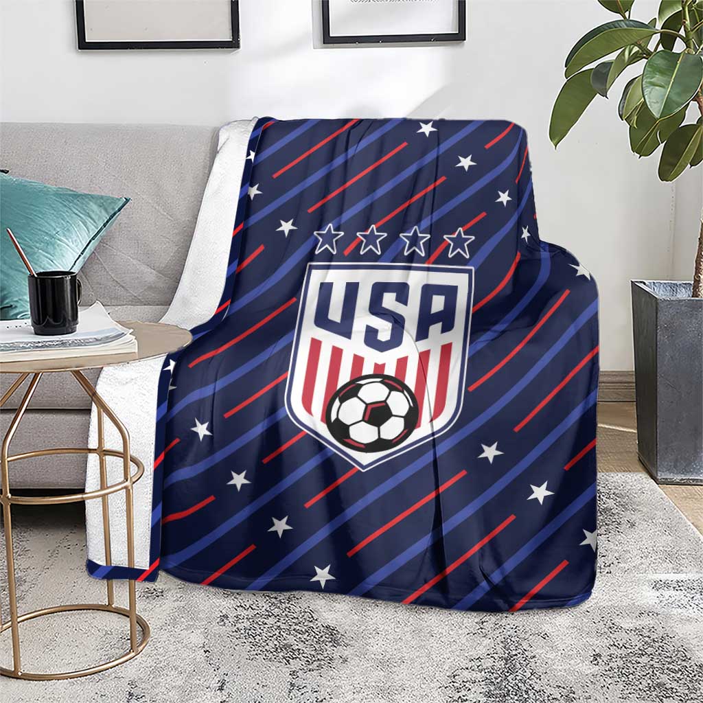 Soccer USA 2026 Blanket Stronger Together We Are One Nation - Wonder Print Shop