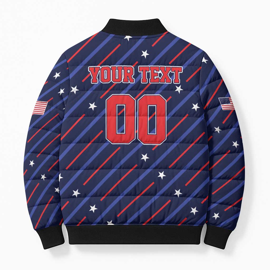 Custom Soccer USA 2026 Bomber Puffer Jacket Stronger Together We Are One Nation - Wonder Print Shop