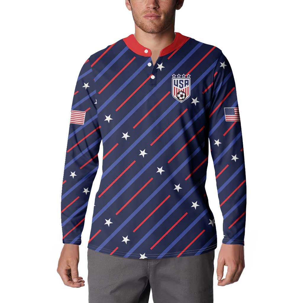 Custom Soccer USA 2026 Button Sweatshirt Stronger Together We Are One Nation - Wonder Print Shop