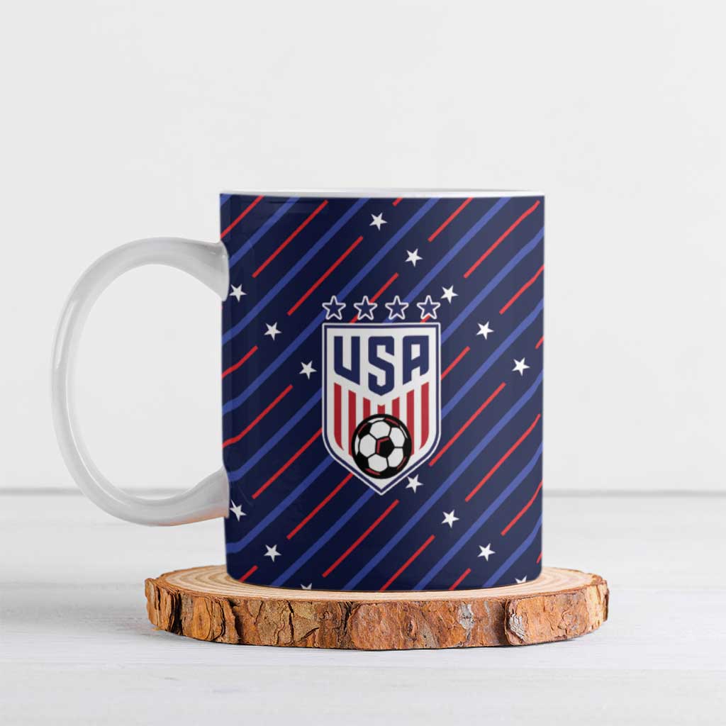 Custom Soccer USA 2026 Ceramic Mug Stronger Together We Are One Nation - Wonder Print Shop
