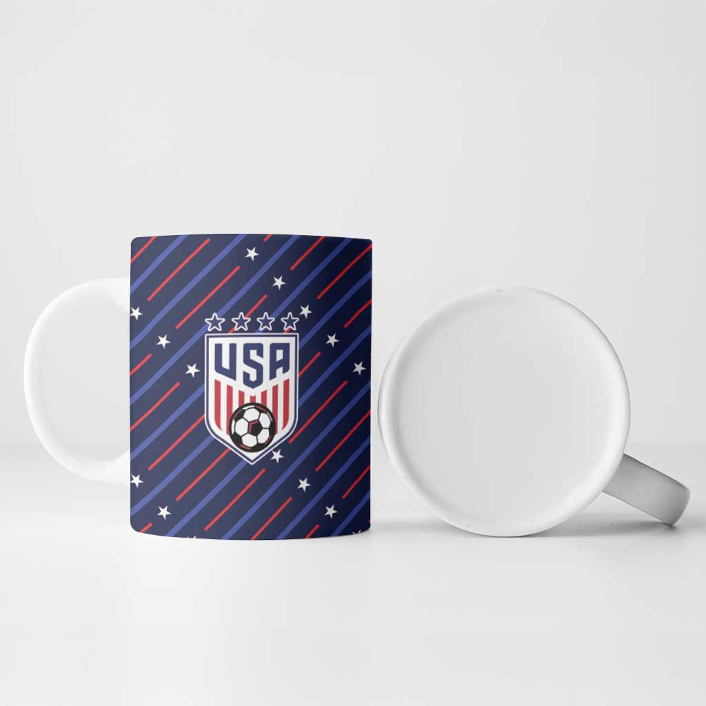 Custom Soccer USA 2026 Ceramic Mug Stronger Together We Are One Nation - Wonder Print Shop