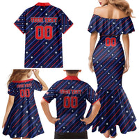 Custom Soccer USA 2026 Family Matching Mermaid Dress and Hawaiian Shirt Stronger Together We Are One Nation - Wonder Print Shop