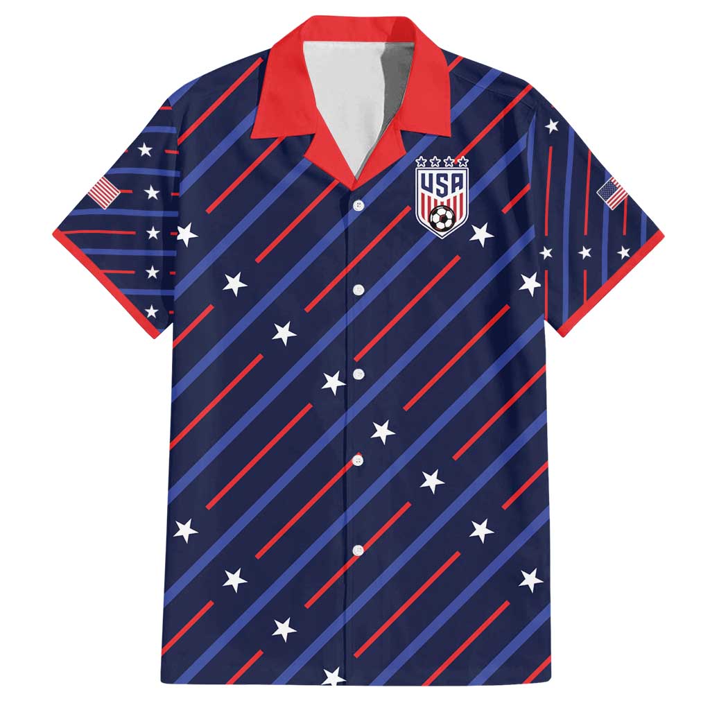 Custom Soccer USA 2026 Family Matching Summer Maxi Dress and Hawaiian Shirt Stronger Together We Are One Nation - Wonder Print Shop