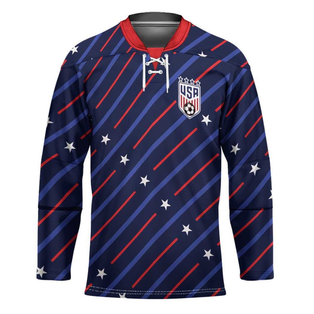 Custom Soccer USA 2026 Hockey Jersey Stronger Together We Are One Nation - Wonder Print Shop