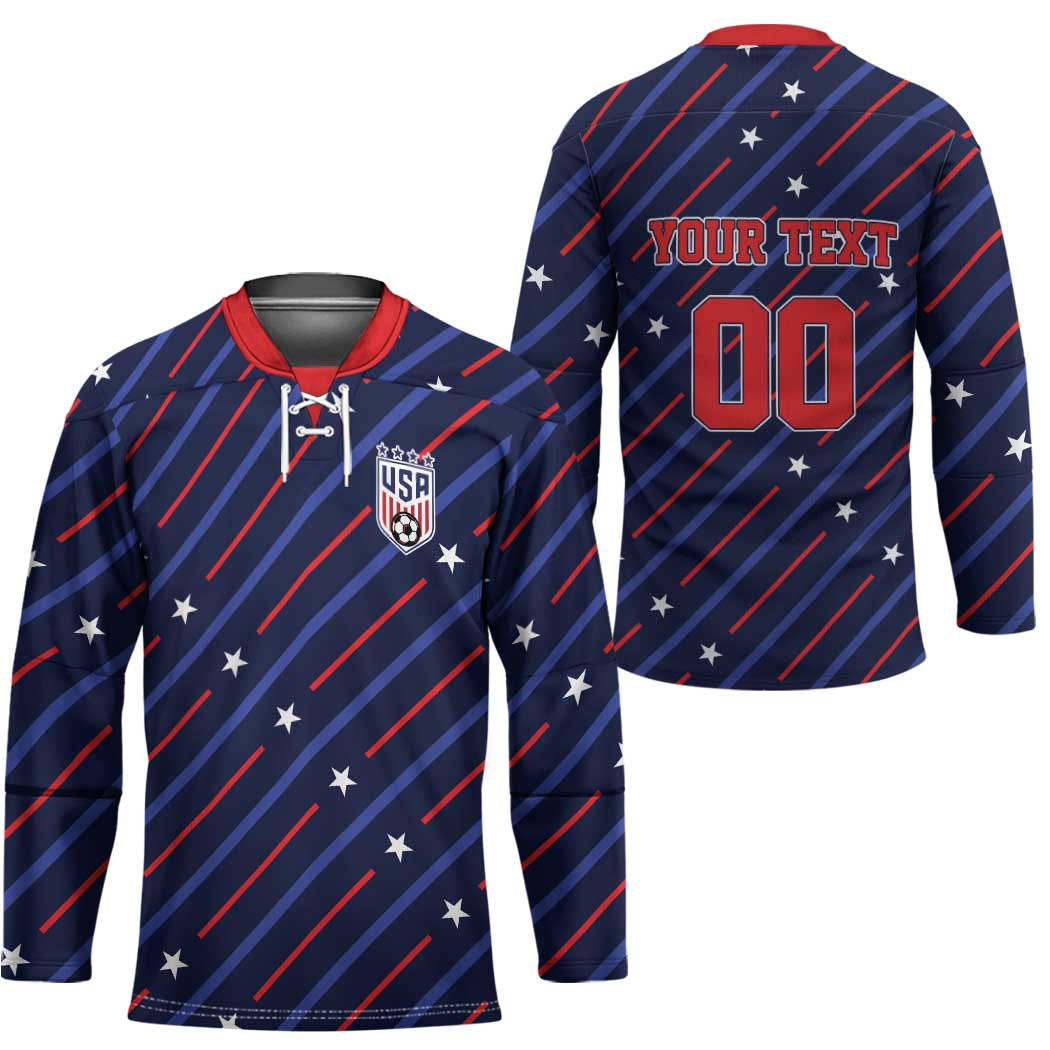 Custom Soccer USA 2026 Hockey Jersey Stronger Together We Are One Nation - Wonder Print Shop