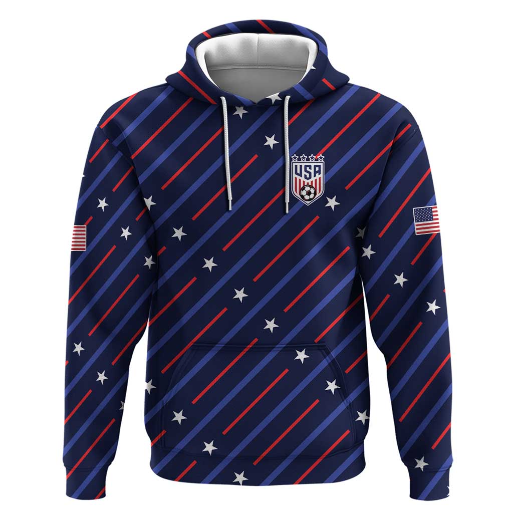 Custom Soccer USA 2026 Hoodie Stronger Together We Are One Nation - Wonder Print Shop