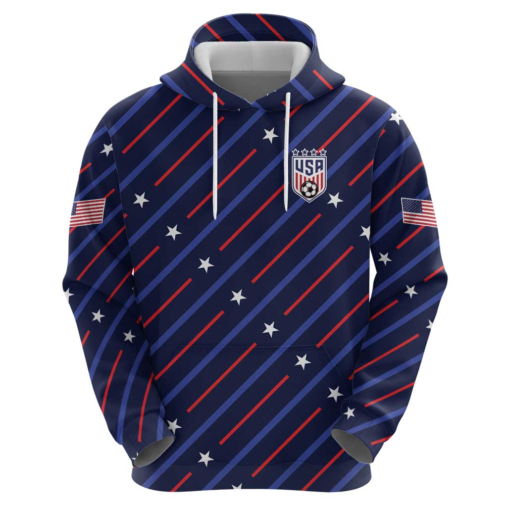 Custom Soccer USA 2026 Hoodie Stronger Together We Are One Nation - Wonder Print Shop