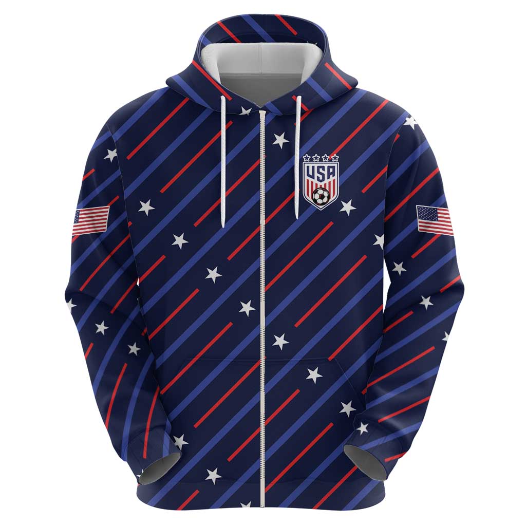 Custom Soccer USA 2026 Hoodie Stronger Together We Are One Nation - Wonder Print Shop