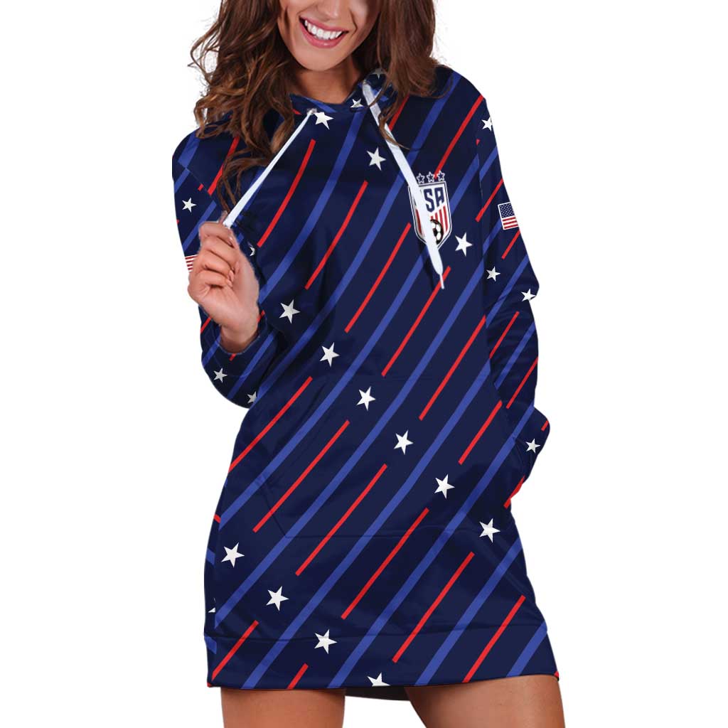 Custom Soccer USA 2026 Hoodie Dress Stronger Together We Are One Nation - Wonder Print Shop