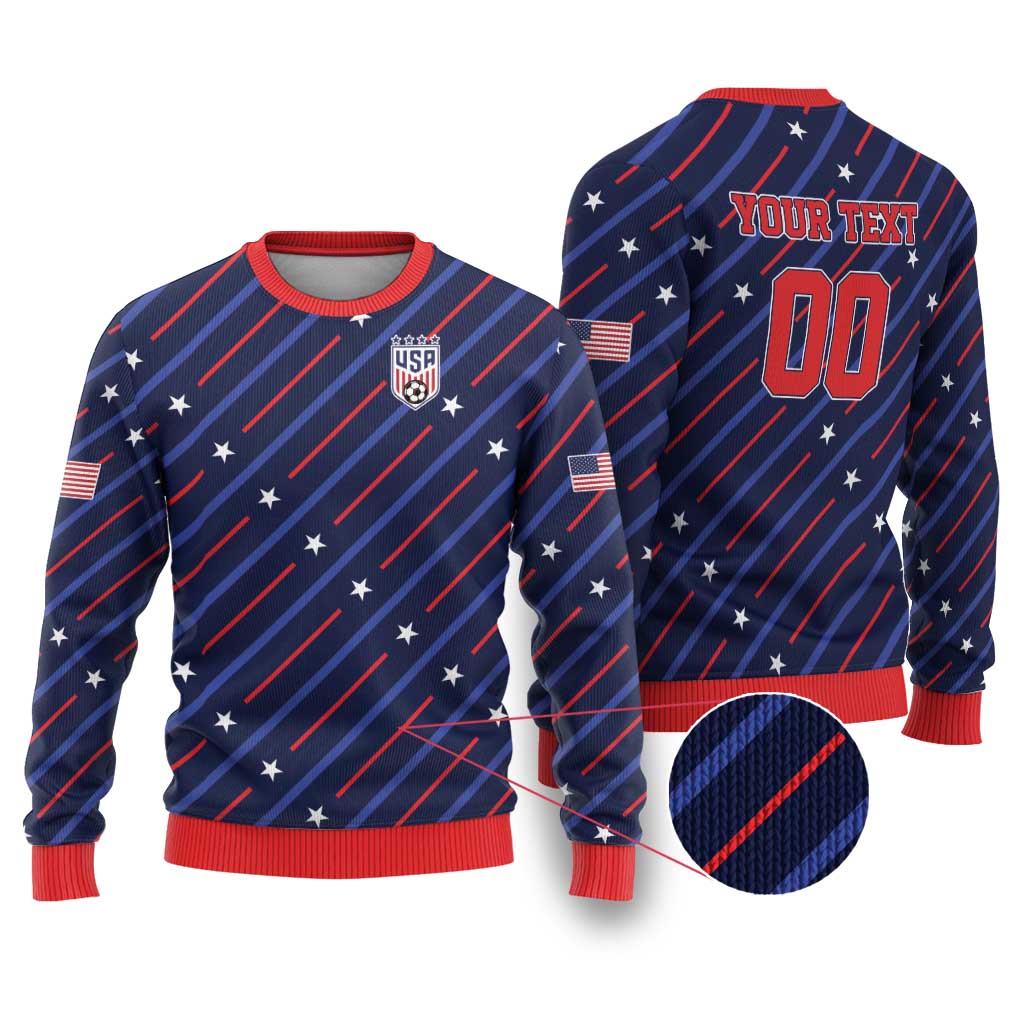 Soccer USA 2026 Ugly Christmas Sweater Stronger Together We Are One Nation - Wonder Print Shop