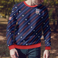 Soccer USA 2026 Ugly Christmas Sweater Stronger Together We Are One Nation - Wonder Print Shop