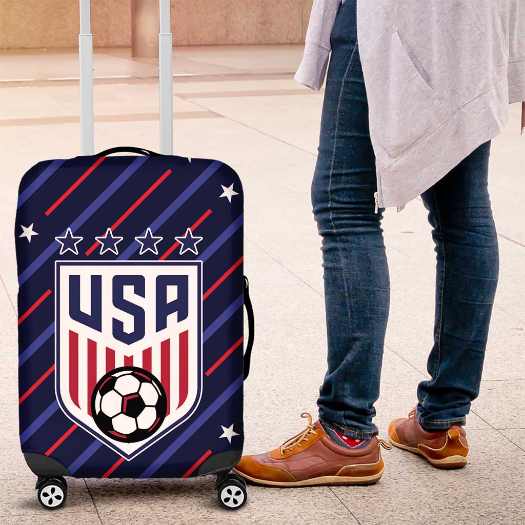 Soccer USA 2026 Luggage Cover Stronger Together We Are One Nation - Wonder Print Shop