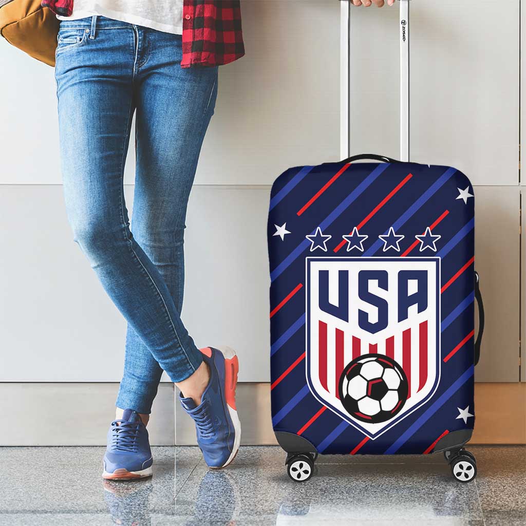 Soccer USA 2026 Luggage Cover Stronger Together We Are One Nation - Wonder Print Shop