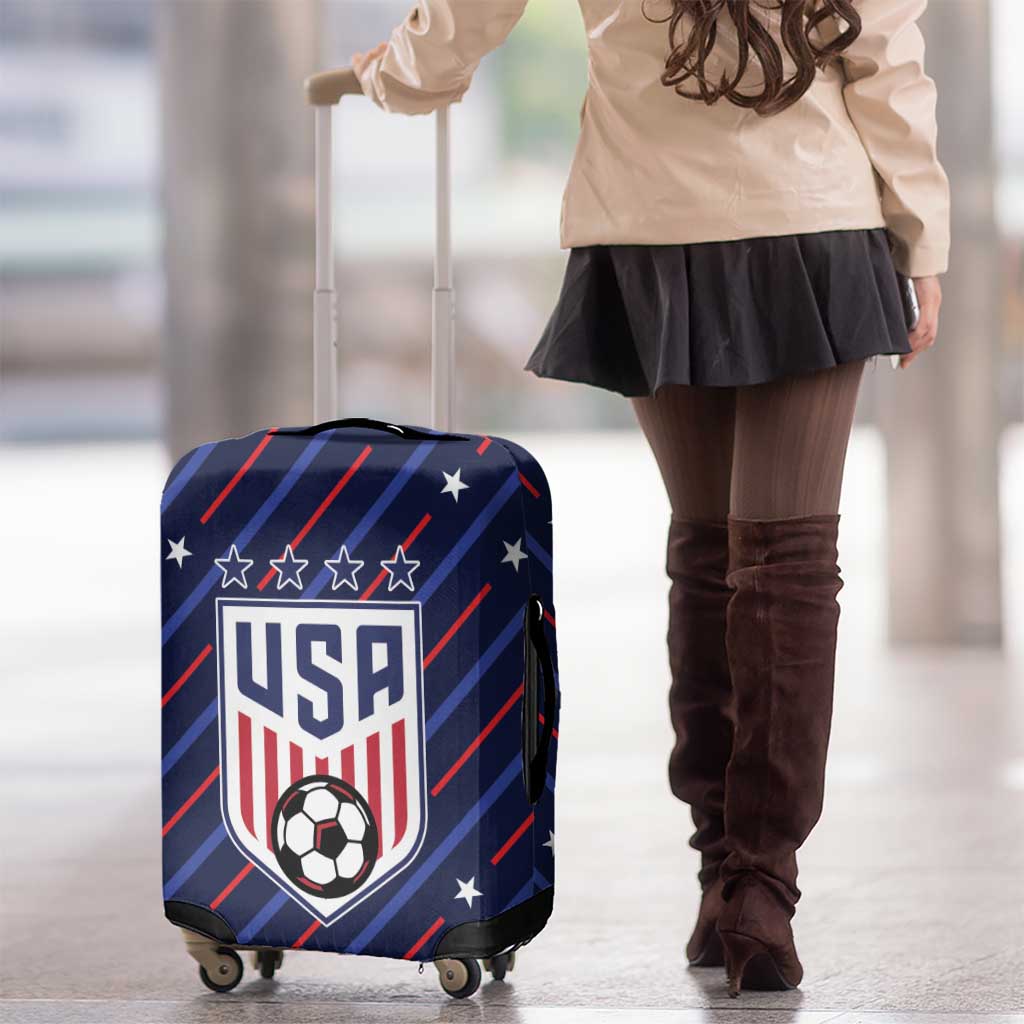 Soccer USA 2026 Luggage Cover Stronger Together We Are One Nation - Wonder Print Shop