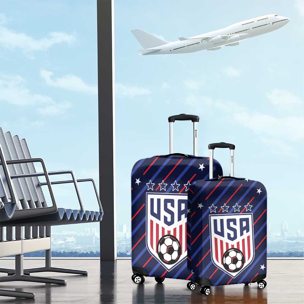 Soccer USA 2026 Luggage Cover Stronger Together We Are One Nation - Wonder Print Shop