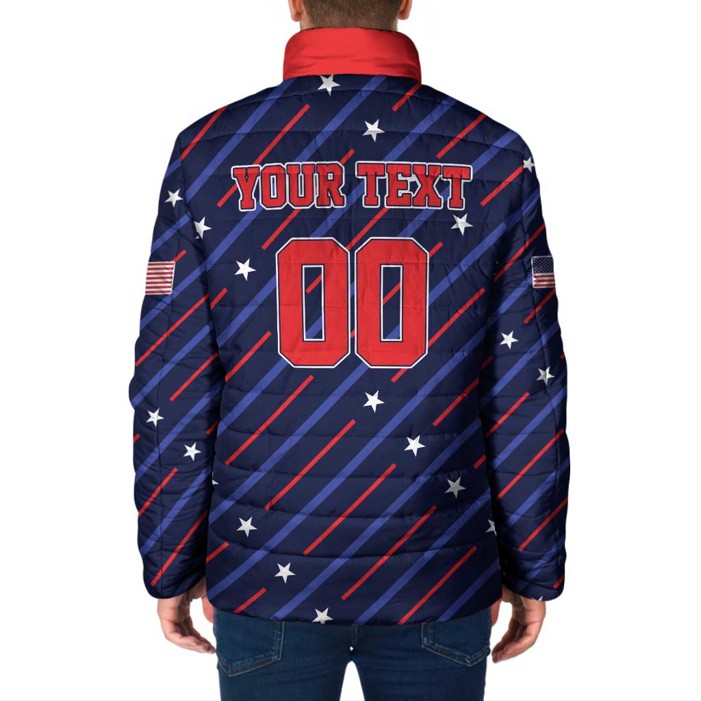 Custom Soccer USA 2026 Padded Jacket Stronger Together We Are One Nation - Wonder Print Shop