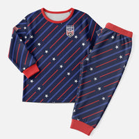 Soccer USA 2026 Christmas Pajama Set Stronger Together We Are One Nation - Wonder Print Shop