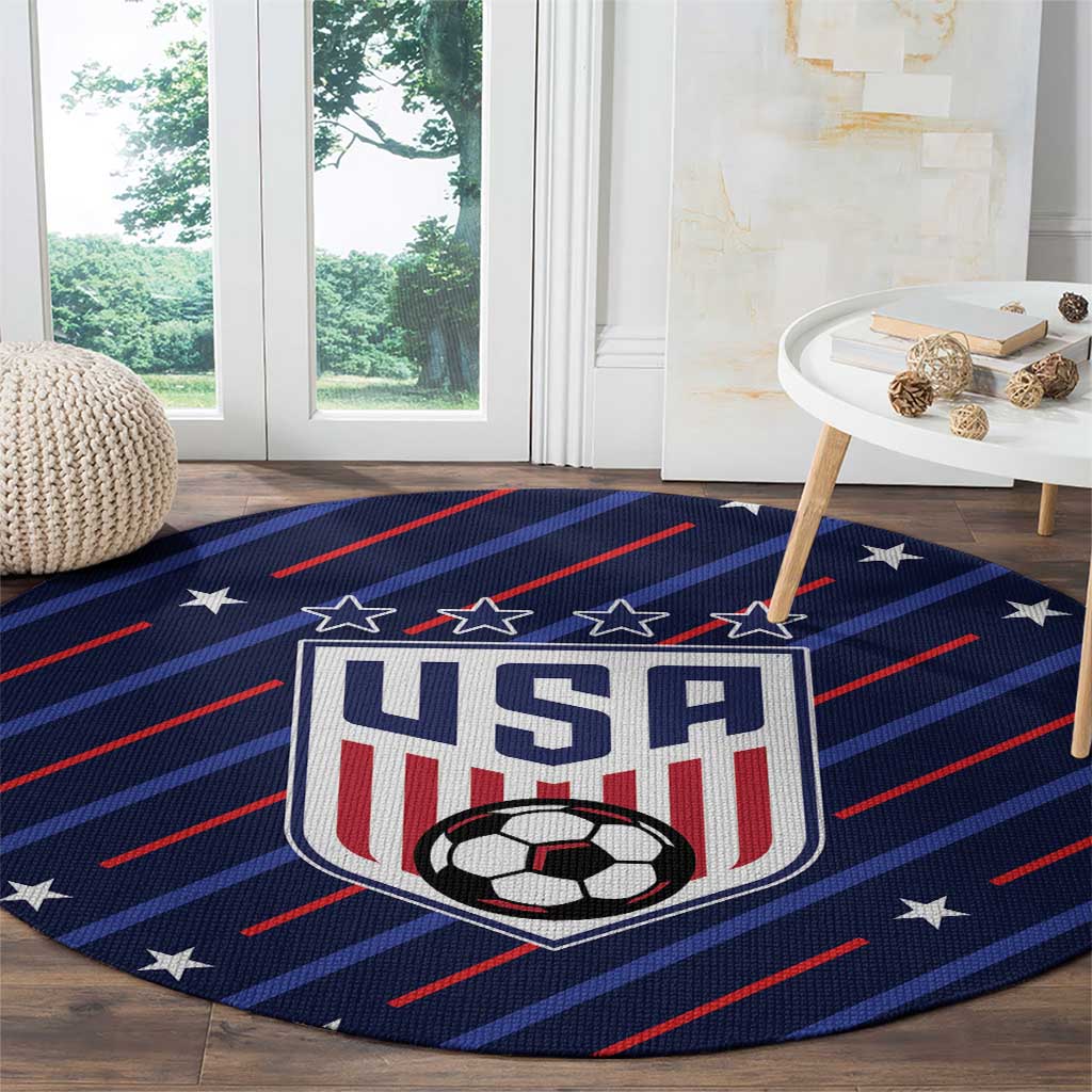Soccer USA 2026 Round Carpet Stronger Together We Are One Nation - Wonder Print Shop