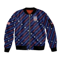Custom Soccer USA 2026 Sleeve Zip Bomber Jacket Stronger Together We Are One Nation - Wonder Print Shop