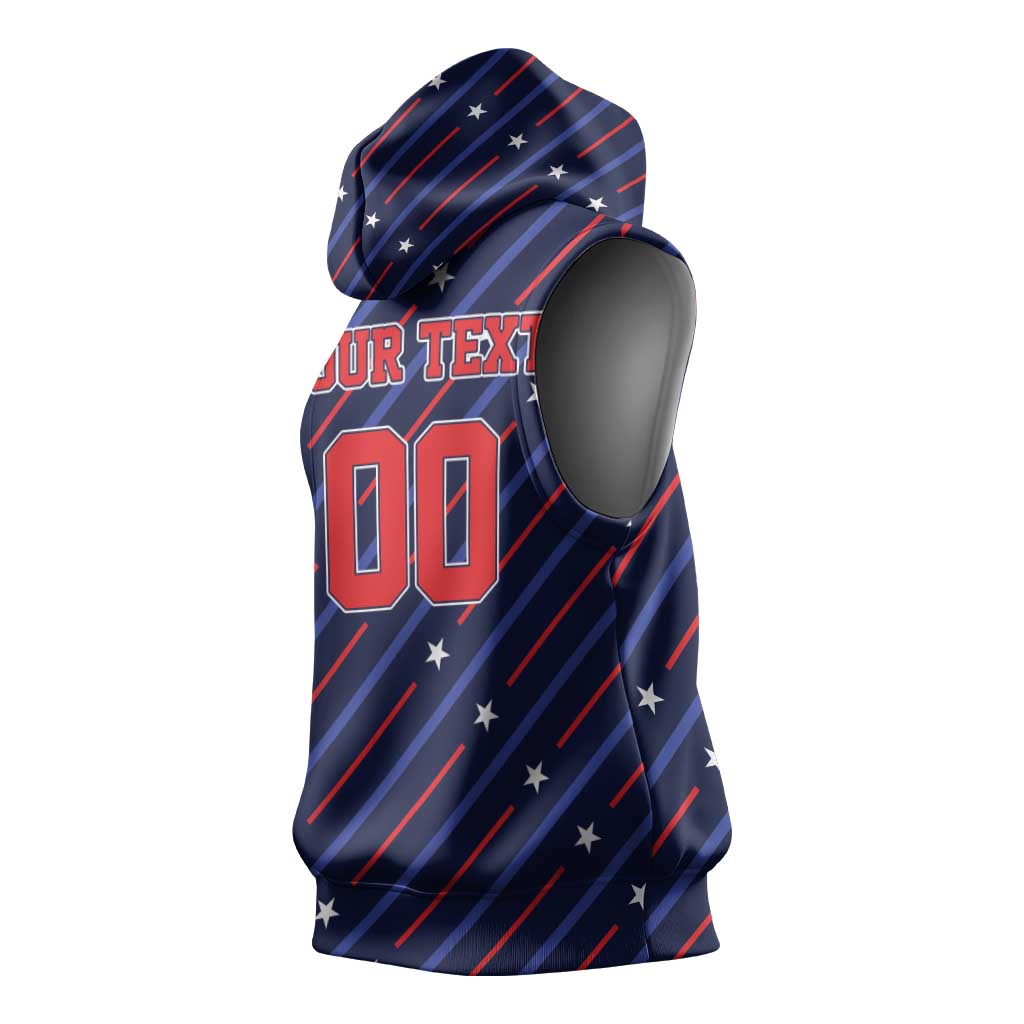 Custom Soccer USA 2026 Sleeveless Hoodie Stronger Together We Are One Nation - Wonder Print Shop