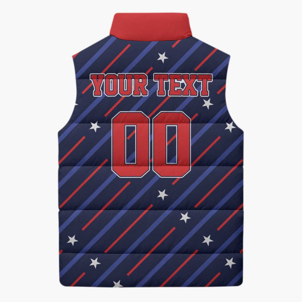 Custom Soccer USA 2026 Sleeveless Puffer Jacket Stronger Together We Are One Nation - Wonder Print Shop