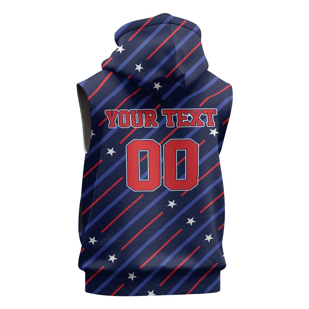 Custom Soccer USA 2026 Sleeveless Zip Hoodie Stronger Together We Are One Nation - Wonder Print Shop