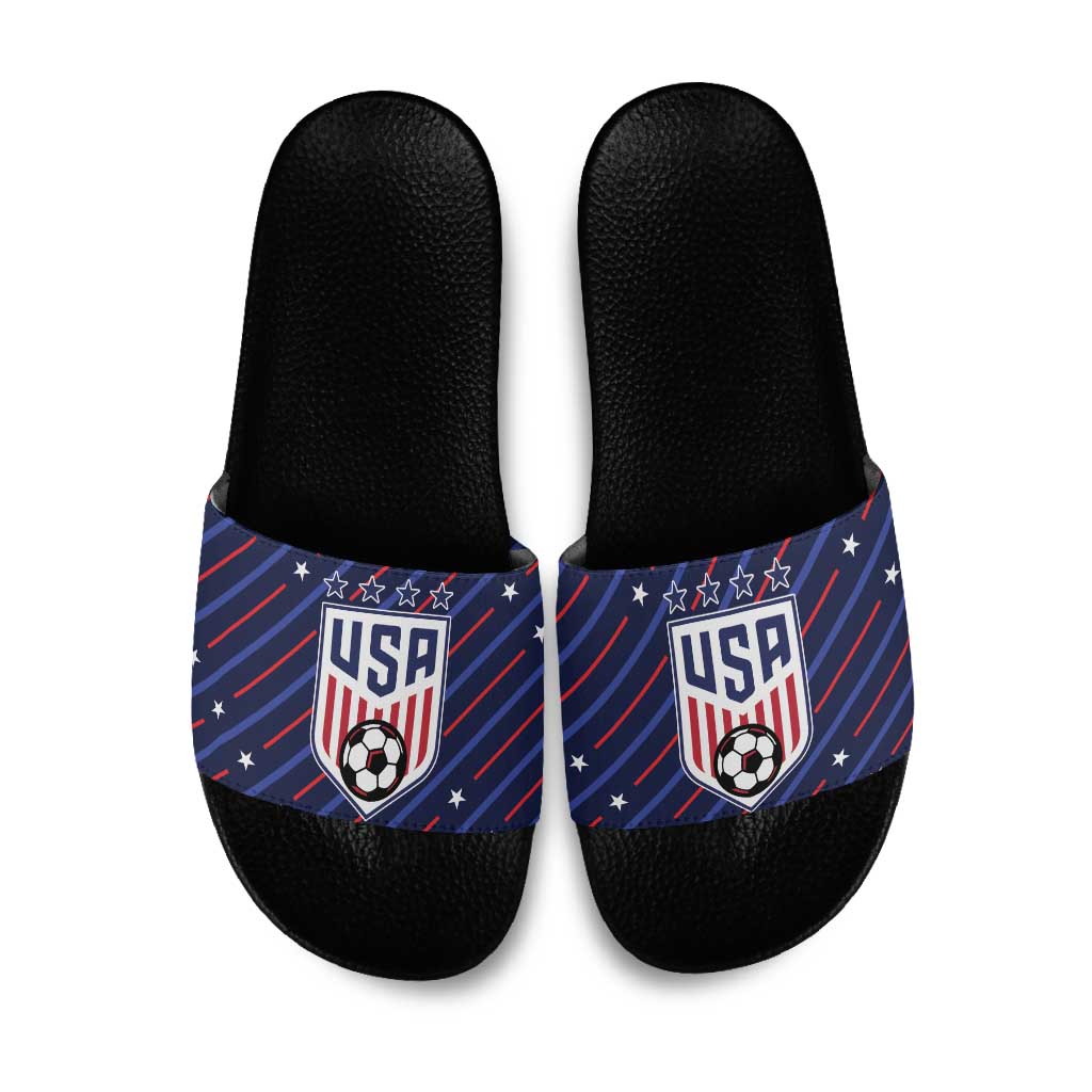 Soccer USA 2026 Slide Sandals Stronger Together We Are One Nation - Wonder Print Shop