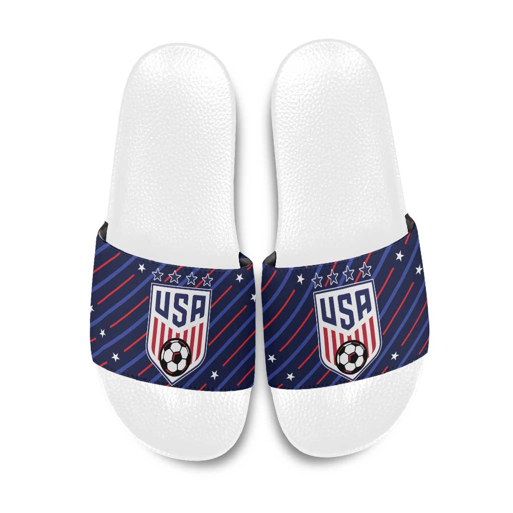 Soccer USA 2026 Slide Sandals Stronger Together We Are One Nation - Wonder Print Shop