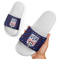 Soccer USA 2026 Slide Sandals Stronger Together We Are One Nation - Wonder Print Shop