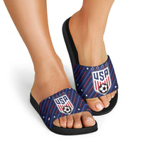 Soccer USA 2026 Slide Sandals Stronger Together We Are One Nation - Wonder Print Shop