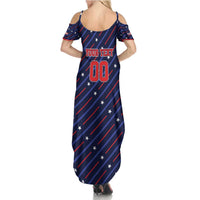 Custom Soccer USA 2026 Summer Maxi Dress Stronger Together We Are One Nation - Wonder Print Shop