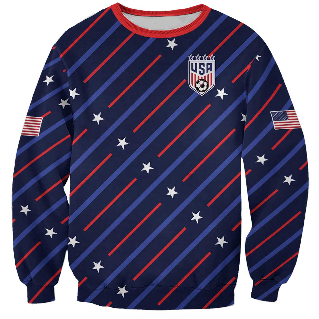 Custom Soccer USA 2026 Sweatshirt Stronger Together We Are One Nation - Wonder Print Shop