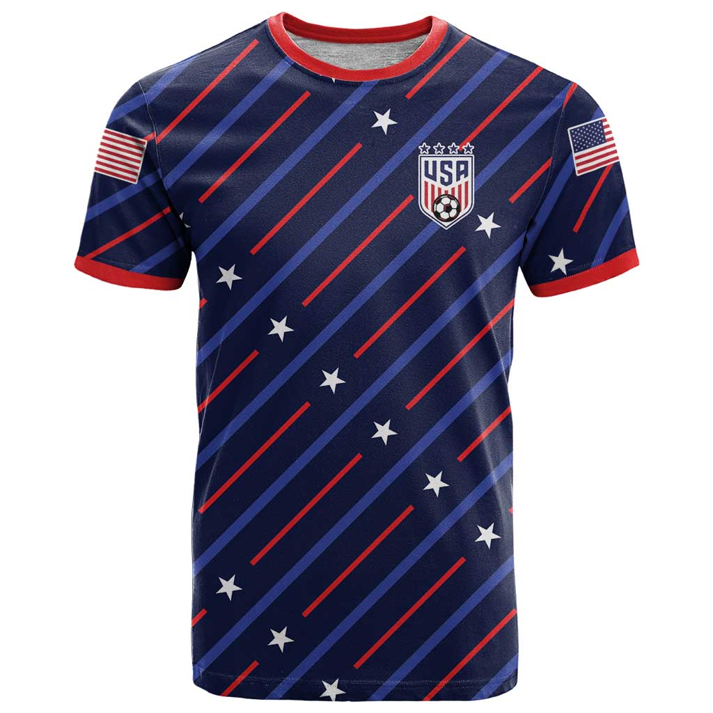 Custom Soccer USA 2026 T Shirt Stronger Together We Are One Nation - Wonder Print Shop