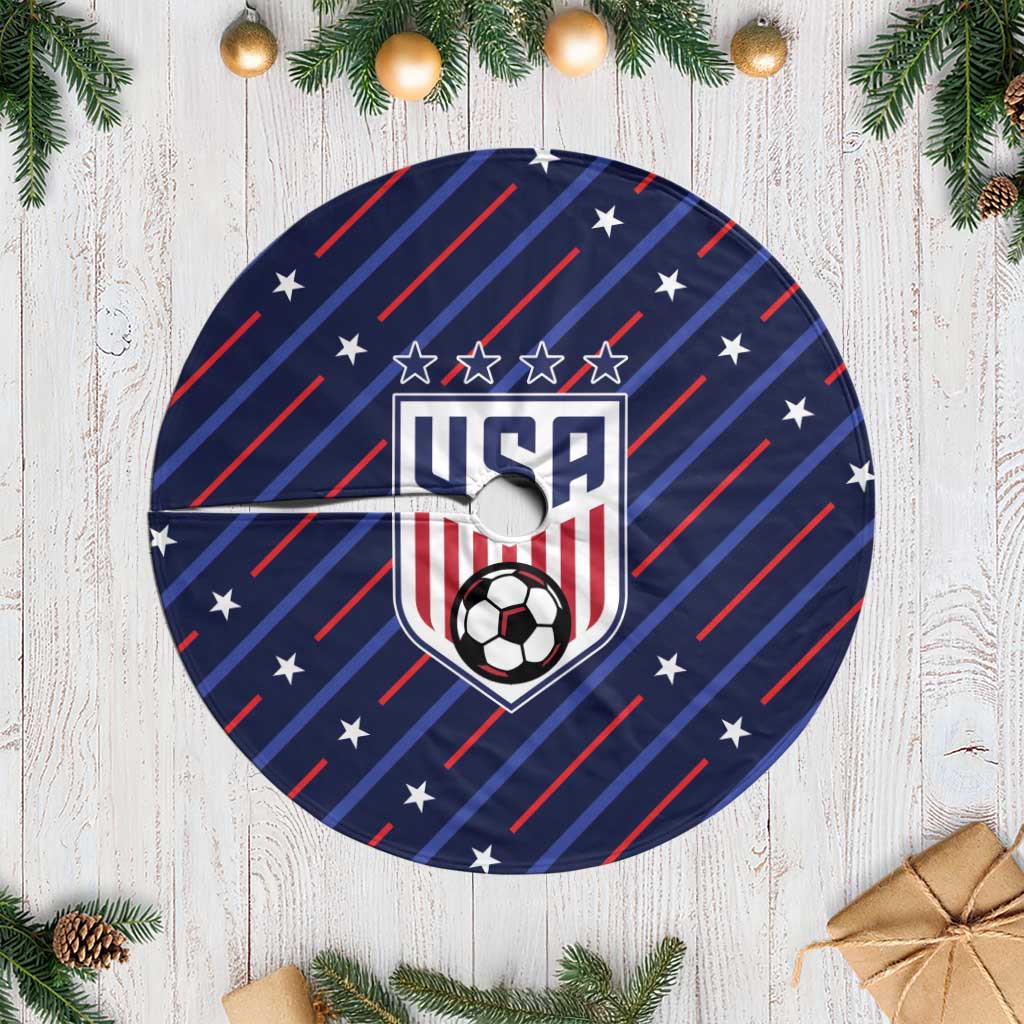 Soccer USA 2026 Tree Skirt Stronger Together We Are One Nation - Wonder Print Shop