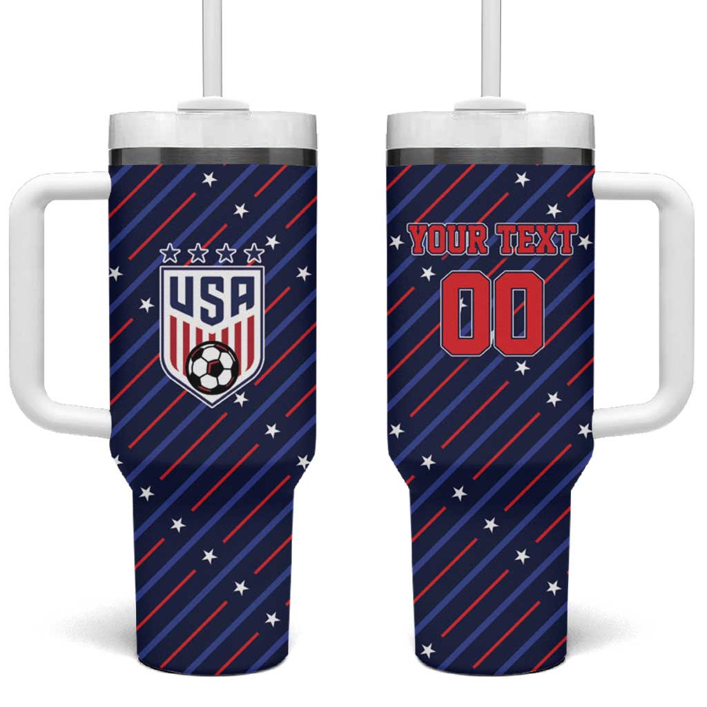 Custom Soccer USA 2026 Tumbler With Handle Stronger Together We Are One Nation - Wonder Print Shop