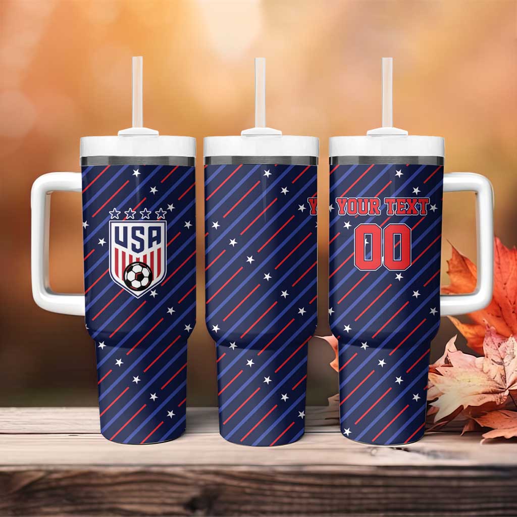 Custom Soccer USA 2026 Tumbler With Handle Stronger Together We Are One Nation - Wonder Print Shop