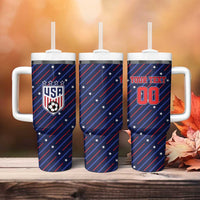 Custom Soccer USA 2026 Tumbler With Handle Stronger Together We Are One Nation - Wonder Print Shop