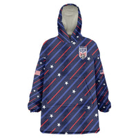 Custom Soccer USA 2026 Wearable Blanket Hoodie Stronger Together We Are One Nation - Wonder Print Shop