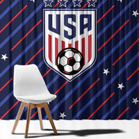 Soccer USA 2026 Window Curtain Stronger Together We Are One Nation - Wonder Print Shop