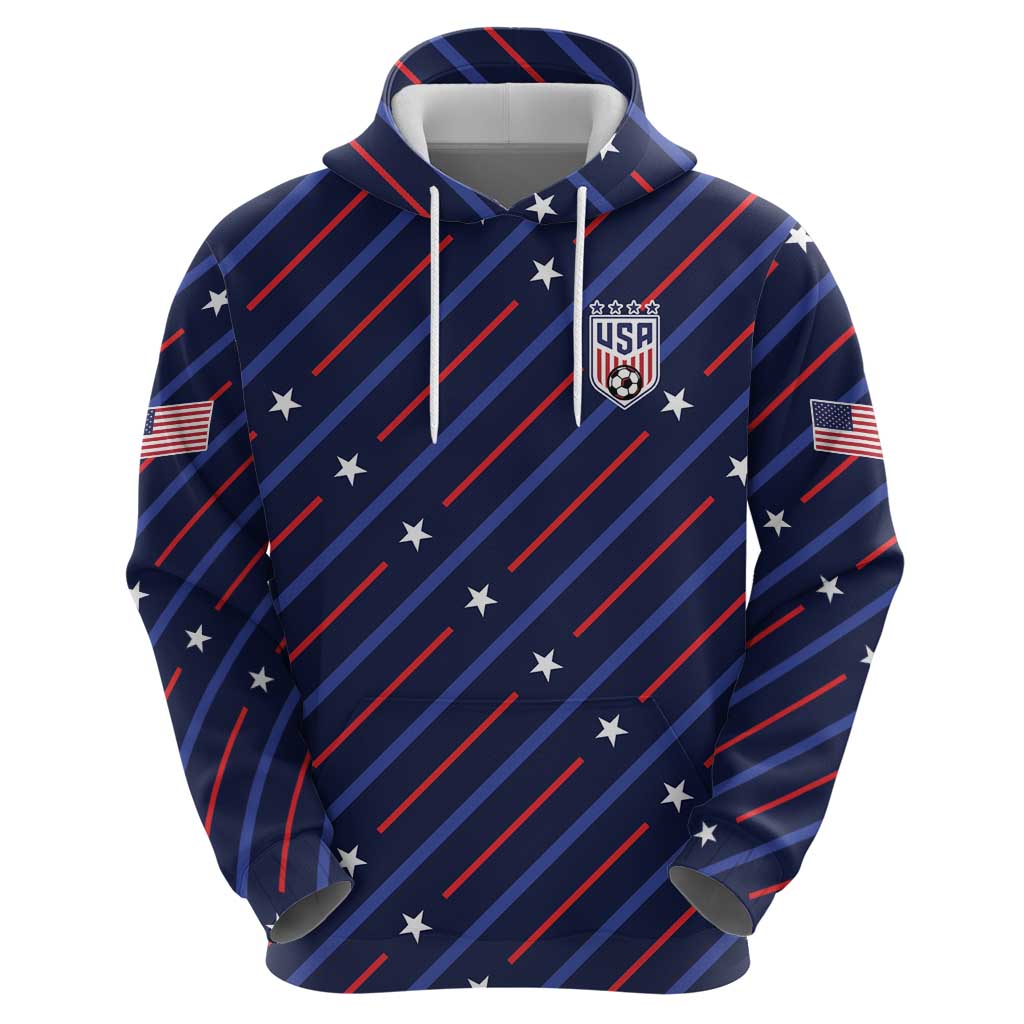 Custom Soccer USA 2026 Zip Hoodie Stronger Together We Are One Nation - Wonder Print Shop