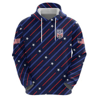 Custom Soccer USA 2026 Zip Hoodie Stronger Together We Are One Nation - Wonder Print Shop