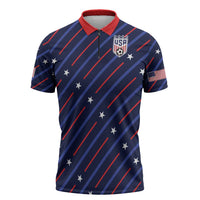 Custom Soccer USA 2026 Zipper Polo Shirt Stronger Together We Are One Nation - Wonder Print Shop