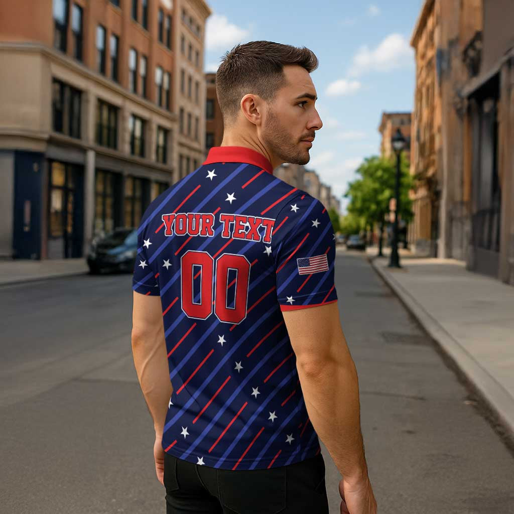 Custom Soccer USA 2026 Zipper Polo Shirt Stronger Together We Are One Nation - Wonder Print Shop