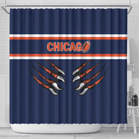 Chicago Football Shower Curtain One Two Three Bears - Wonder Print Shop